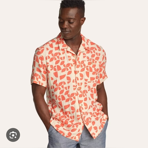 Eddie Bauer Carry On Camp Oversised Men Shirt Button Down Size L - Picture 2 of 9